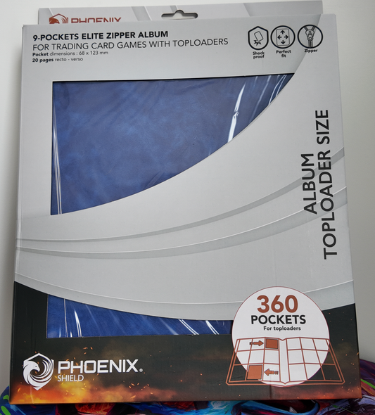 Classeur Toploader Bleu 9 cases - Phoenix Shield